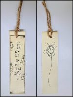 بوک مارک کاغذی طرح شقایق کد Bm0005