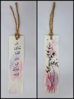 بوک مارک کاغذی مینیمال دو رو (نشانگر کتاب)