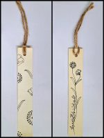 بوک مارک کاغذی طرح بوته
