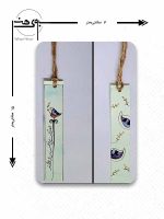 ابعاد بوک مارک کاغذی طرح پرنده