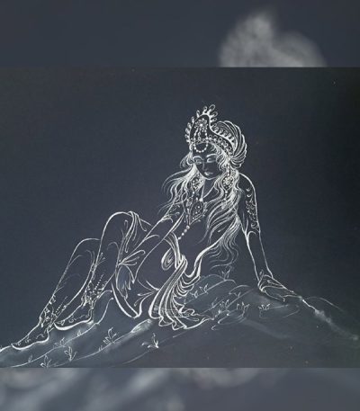 تابلو نقاشی نگارگری طرح آرامش