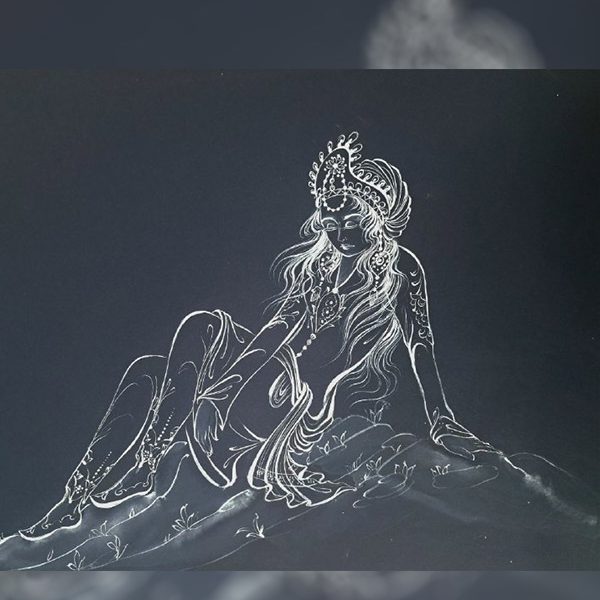 تابلو نقاشی نگارگری طرح آرامش