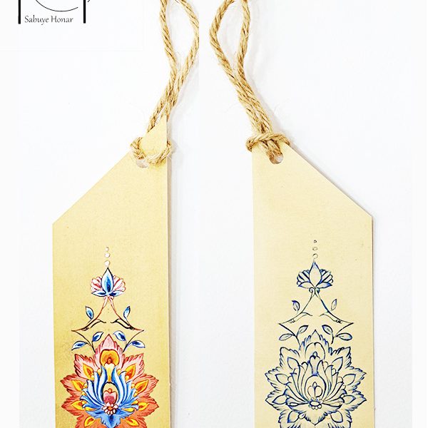 بوک مارک (نشانه کتاب) کاغذی طرح گل پنبه