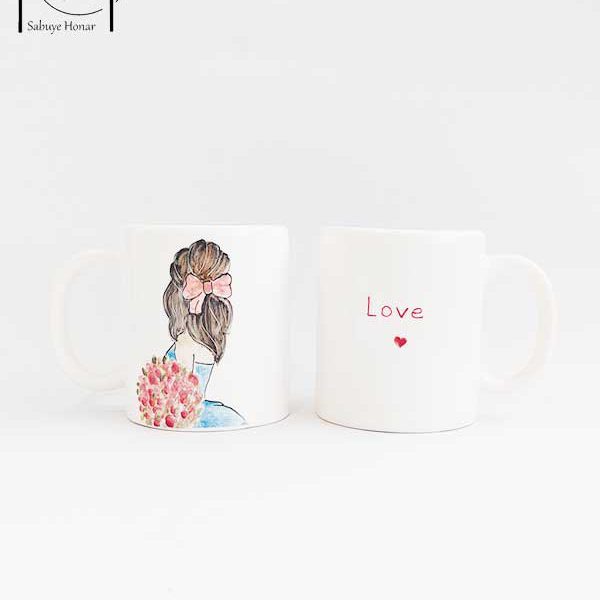 ماگ (لیوان) سرامیکی فانتزی عاشقانه (LOVE)