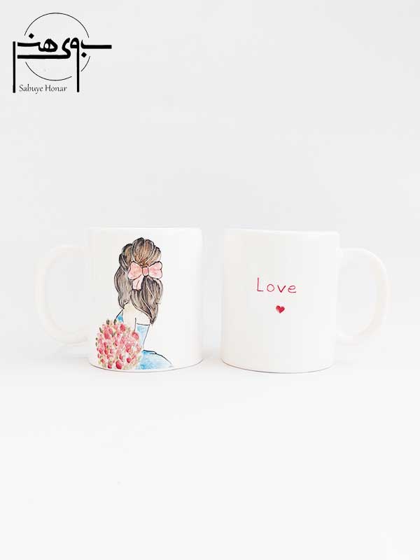 ماگ (لیوان) سرامیکی فانتزی عاشقانه (LOVE)