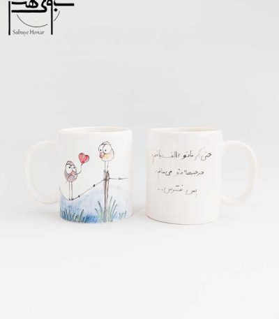 ماگ (لیوان) سرامیکی فانتزی عاشقانه دخترانه
