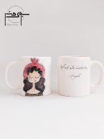 ماگ (لیوان) سرامیکی فانتزی دخترانه عاشفانه مهربانی