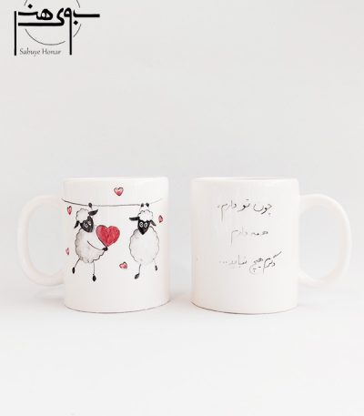 لیوان ماگ سرامیکی فانتزی لعاب دار
