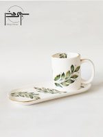 ست سرامیکی تک نفره فنجان و دیس (سینی)