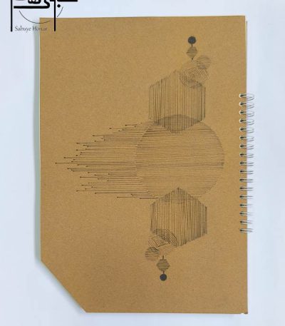 اسکچ بوک ۴۰ برگ سیمی A4 طرح هندسی