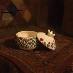 قندان سرامیکی طرح انار