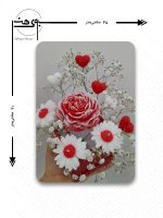 ابعاد باکس گل شمع دست ساز