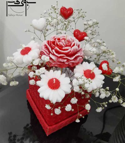 باکس گل شمع