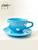 ست فنجان و نعلبکی سرامیکی طرح قلب