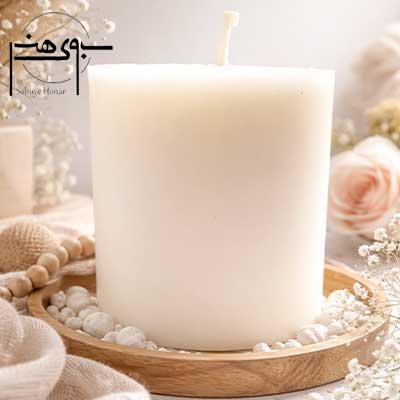 شمع استوانه ساده دست ساز