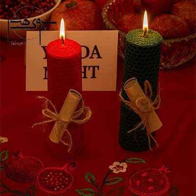 شمع یلدا مومی استوانه