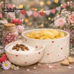 مزه خوری سرامیکی ۲ تکه
