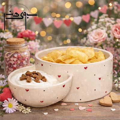 مزه خوری سرامیکی ۲ تکه