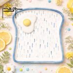بشقاب سرامیکی طرح برجسته دست ساز