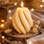 شمع گوی ساحلی دست ساز دکوری
