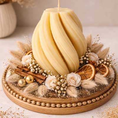 شمع گوی ساحلی دست ساز