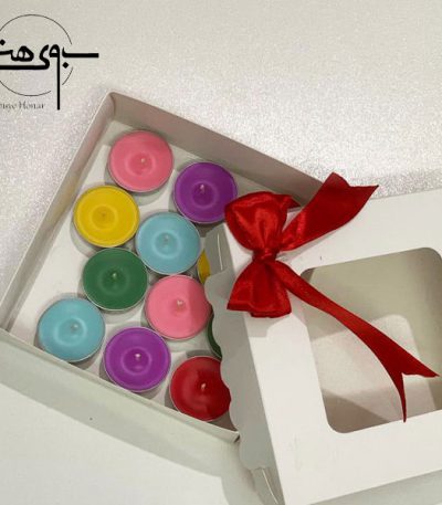 شمع وارمری رنگی و سفید