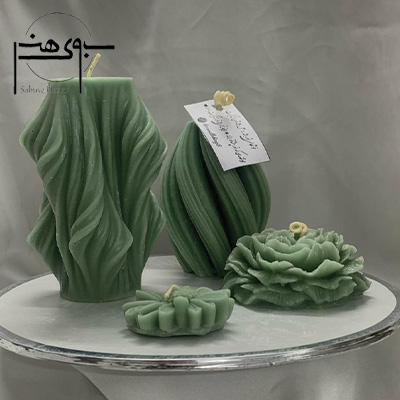 ست شمع ۴ تکه تزیینی لاکچری خاص