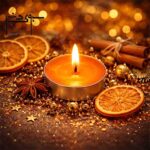 شمع وارمر بسته ۱۰ عددی رنگ نارنجی