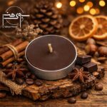 شمع وارمر بسته ۲۰ عددی رنگ قهوه ای دست ساز
