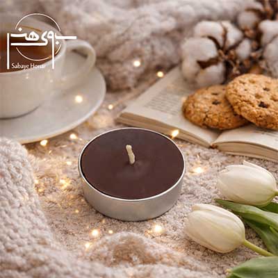 شمع وارمری بسته ۵۰ عددی رنگ قهوه ای دست ساز