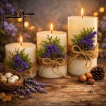 شمع سه عددی استوانه‌ای