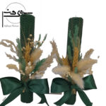 شمع موم عسلی استوانه