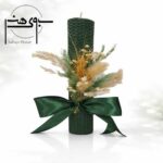 شمع موم عسلی استوانه