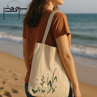 توت بگ گل بابونه دست دوز