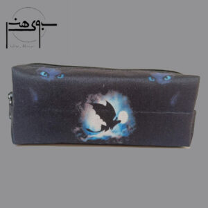 جامدادی پارچه ای تک زیپ بزرگ طرح بی دندون