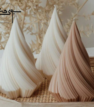 شمع لاکچری دکوری پیچ اسپیرال