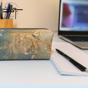 جامدادی بزرگ دخترانه پارچه ای طرح شکوفه