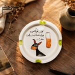 زیرسیگاری سرامیکی لعاب دار برجسته