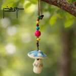 آویز سرامیکی قارچ آبی