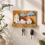 جاکلیدی دیواری چوبی و سرامیکی