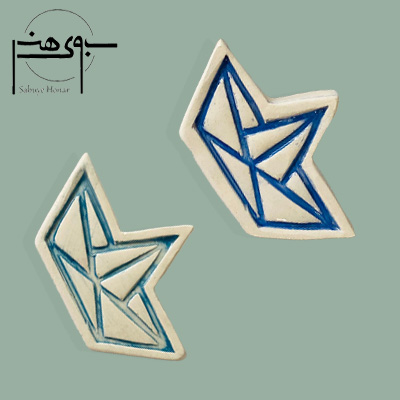 پیکسل سنجاقی سرامیکی طرح قایق