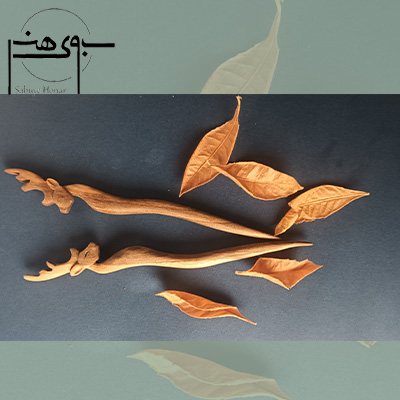 گیره مو ژاپنی کانزاشی طرح گوزن