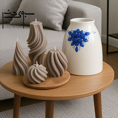 ست شمع فانتزی لاکچری چهار عددی