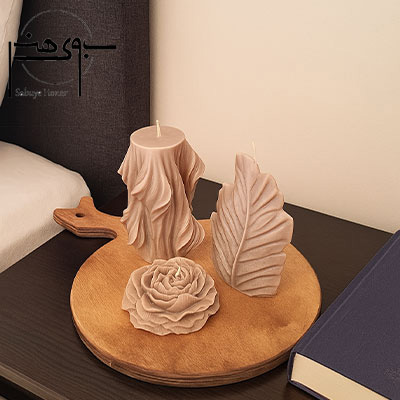 ست شمع فانتزی دست ساز سه عددی