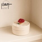 قندان سرامیکی دست ساز لعابدار