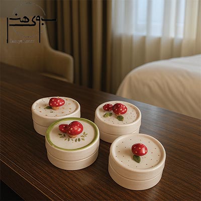 قندان سرامیکی طرح قارچ