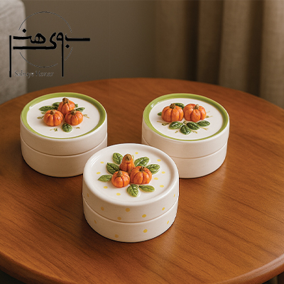 قندان سرامیکی مدل کدو