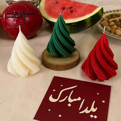 ست شمع یلدایی دست ساز