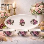 اردوخوری چهار تیکه گل درشت