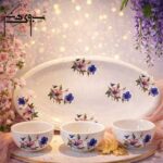 اردوخوری چهار تیکه دست ساز گل ریز